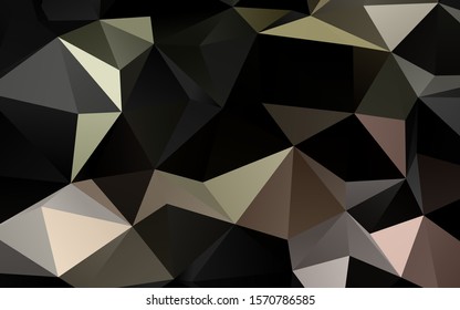 Light Green, Red vector abstract polygonal layout. Shining illustration, which consist of triangles. Brand new style for your business design.