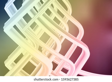 Light Green, Red vector abstract blurred background. A completely new colored illustration in blur style. Background for a cell phone.
