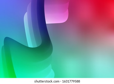 Light Green, Red vector abstract bright pattern. Abstract colorful illustration with gradient. New style design for your brand book.