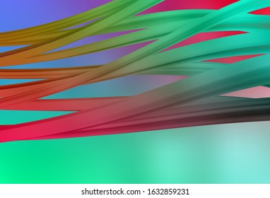 Light Green, Red vector abstract blurred background. A completely new colored illustration in blur style. Background for a cell phone.