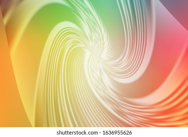 Light Green, Red vector abstract bright pattern. Creative illustration in halftone style with gradient. New design for your business.