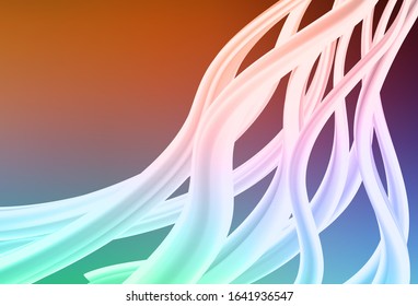 Light Green, Red vector abstract blurred layout. An elegant bright illustration with gradient. New design for your business.