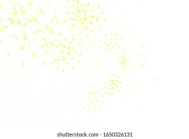 Light Green, Red vector abstract backdrop with leaves. An elegant bright illustration with leaves in Natural style. The best design for your business.