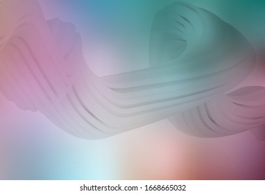 Light Green, Red vector abstract blurred background. Glitter abstract illustration with gradient design. Background for a cell phone.