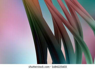 Hellgrüner, roter Vektorillustration abstrakter unscharfer Hintergrund. Farbige Illustration im abstrakten Stil mit Farbverlauf. Unscharfes Design für Ihre Website.