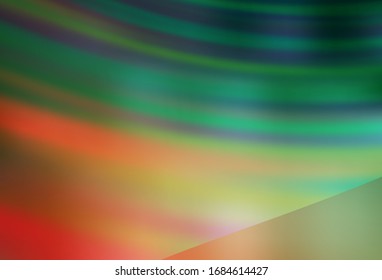 Light Green, Red vector abstract blurred background. Modern abstract illustration with gradient. New style for your business design.
