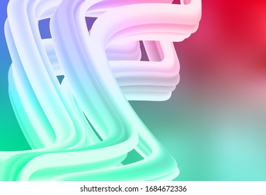 Fondo difuminado abstracto de color verde claro, vector rojo. Brillante ilustración colorida de estilo elegante. Diseño inteligente para su trabajo.