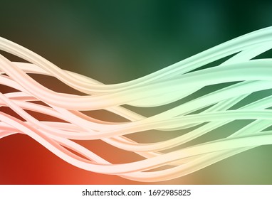 Light Green, Red vector abstract bright pattern. An elegant bright illustration with gradient. New way of your design.