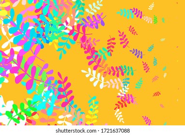 Hellgrünes, rotes, abstraktes Design mit Blättern. hinterlässt ein elegantes natürliches Muster mit Farbverlauf. Eine neue Textur für Ihr Tapete-Design.