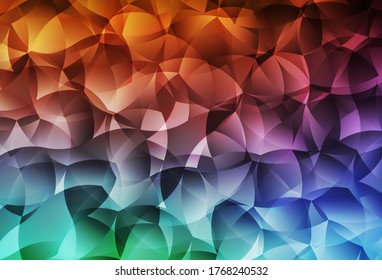 Hellgrüner, roter, abstrakter Mosaikhintergrund. Kreative geometrische Illustration im Origami-Stil mit Farbverlauf. Neues Design für Ihr Unternehmen.