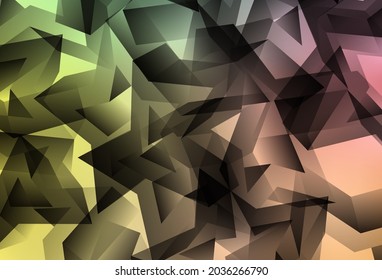 Light Green, Red vector abstract polygonal background. Polygonal abstract illustration with gradient. A new texture for your web site.