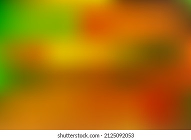 Color verde claro, vector rojo abstracto patrón borroso. Una elegante ilustración brillante con gradiente. Diseño de su sitio web.