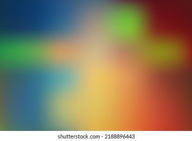 Light Green, Red vector abstract bokeh pattern. Colorful abstract illustration with gradient. Elegant cover for a brand book.