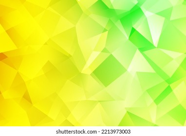 Hellgrüner, roter, abstrakter Mosaikhintergrund. Geometrische Abbildung im Origami-Stil mit Farbverlauf.  Eine neue Struktur für Ihre Website.