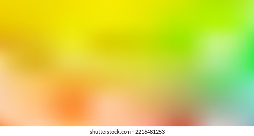 Fondo de desenfoque abstracto de vector rojo, verde claro. Ilustración nítida y colorida en estilo abstracto. Muestra para tus diseños.