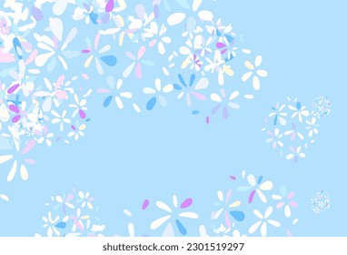 Light Green, Red vector abstract design with leaves. Decorative illustration with doodles on abstract template. New template for your design.