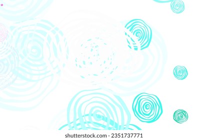 Hellgrüner, roter, abstrakter Hintergrund mit Rosen. Kreative Illustration im unscharfen Stil mit Blumen. Neue Vorlage für Ihr Markenbuch.