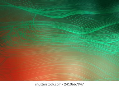 Light Green, Red vector abstract blurred background. Colorful abstract illustration with gradient. Elegant background for a brand book.