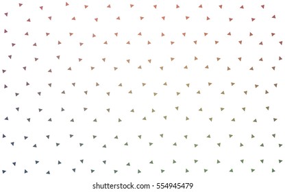 Light Green Red vector abstract colorful background, which consist of triangles. Pattern with colored triangles on white background.