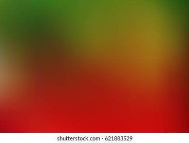 Light Green, Red vector abstract blurred background. Blurry abstract design. The textured pattern can be used for background. 