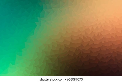 Light Green, Red vector abstract colorful background, which consist of triangles. Pattern with colored triangles on white background.