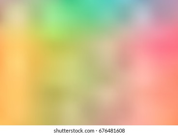 Light Green, Red vector abstract blurred background. Brand-new colored illustration in blurry style with gradient. The template can be used as a background of a cell phone.