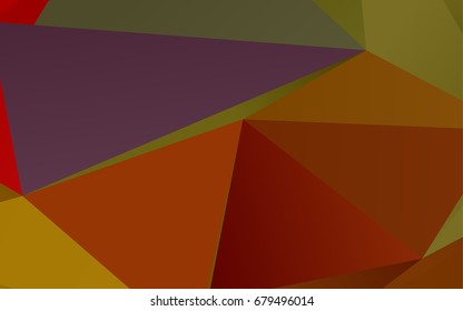 Light Green, Red vector abstract mosaic background. Creative illustration in halftone style with gradient. A new texture for your design.