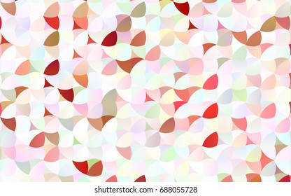 Light Green, Red vector abstract pattern with circles. Geometry template for your business design. Background with colored spheres.