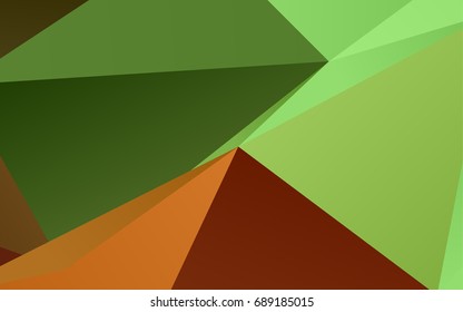 Light Green, Red vector abstract mosaic pattern. Colorful abstract illustration with gradient. The polygonal design can be used for your web site.