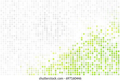 Light Green, Red vector abstract pattern with circles. Geometry template for your business design. Background with colored spheres.