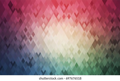 Light Green, Red vector abstract textured polygonal background. Blurry rectangular design. The pattern with repeating rectangles can be used for background.