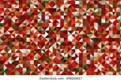 Light Green, Red vector abstract mosaic background. Brand-new colored illustration in blurry style with gradient. The polygonal design can be used for your web site.