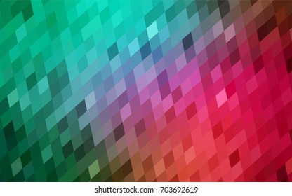 Light Green, Red vector abstract textured polygonal background. Blurry rectangular design. The pattern with repeating rectangles can be used for background.