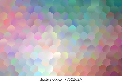 Light Green, Red vector abstract pattern with circles. Geometry template for your business design. Background with colored spheres.