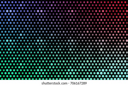 Light Green, Red vector abstract pattern with circles. Geometry template for your business design. Background with colored spheres.