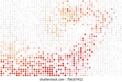 Light Green, Red vector abstract pattern with circles. Geometry template for your business design. Background with colored spheres.