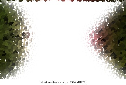 Light Green, Red vector abstract textured polygonal background. Blurry rectangular design. The pattern with repeating rectangles can be used for background.