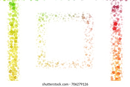 Light Green, Red vector abstract textured polygonal background. Blurry rectangular design. The pattern with repeating rectangles can be used for background.
