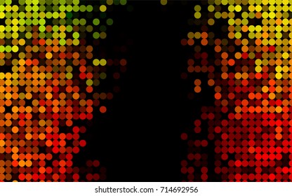 Light Green, Red vector abstract pattern with circles. Geometry template for your business design. Background with colored spheres.