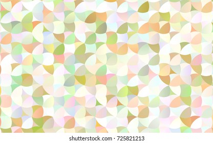 Light Green, Red vector abstract pattern with circles. Geometry template for your business design. Background with colored spheres.
