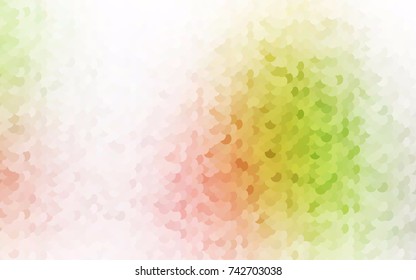 Light Green, Red vector abstract pattern with circles. Geometry template for your business design. Background with colored spheres.
