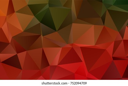 Light Green, Red vector abstract polygonal background. Shining colored illustration in a brand-new style. The polygonal design can be used for your web site.