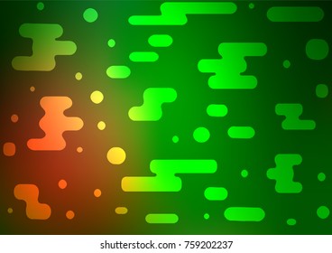 Light Green, Red vector abstract doodle background. Brand-new colored illustration in blurry style with doodles. A completely new template for your business design.