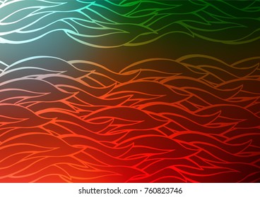 Light Green, Red vector abstract doodle texture. Creative illustration in blurred style with doodles and Zen tangles. The pattern can be used for heads of websites and designs.