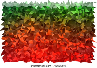 Light Green, Red vector abstract polygonal pattern. A completely new color illustration in a vague style. A completely new design for your business.