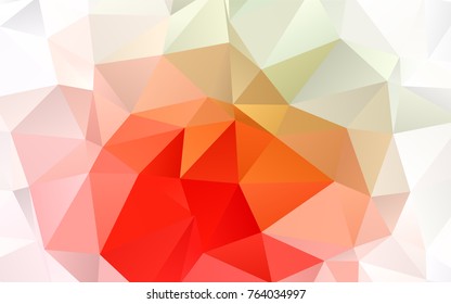 Light Green, Red vector abstract polygonal pattern. Creative geometric illustration in Origami style with gradient. The elegant pattern can be used as part of a brand book.
