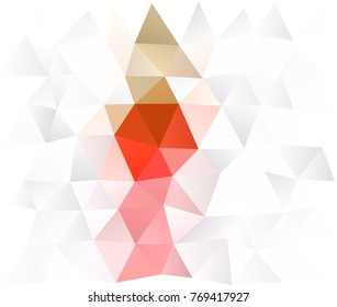 Light Green, Red vector abstract polygonal background. Modern geometrical abstract illustration with gradient. The template can be used as a background for cell phones.
