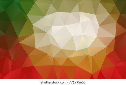 Light Green, Red vector abstract mosaic background. A completely new color illustration in a vague style. The template can be used as a background for cell phones.