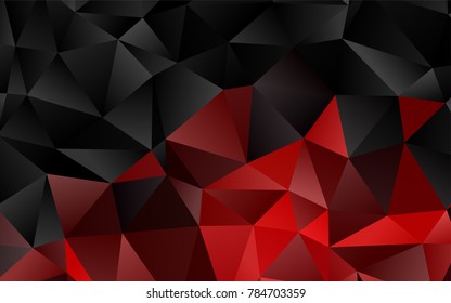 Light Green, Red vector abstract mosaic pattern. Geometric illustration in Origami style with gradient.  The polygonal design can be used for your web site.