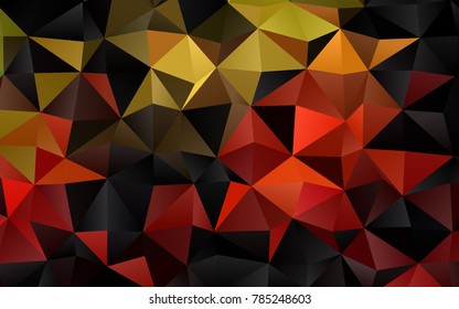 Light Green, Red vector abstract mosaic pattern. Shining illustration, which consist of triangles. The textured pattern can be used for background.